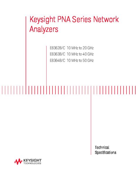 Keysight Pna Series Network Analyzers E B C Mhz To Ghz