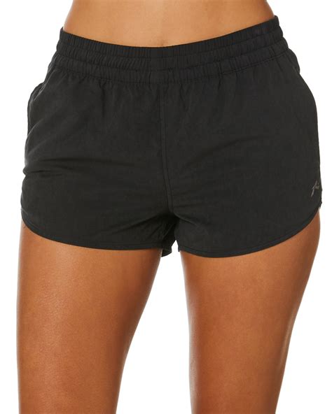 Rusty Womens Dynamic Boardshort Black Surfstitch