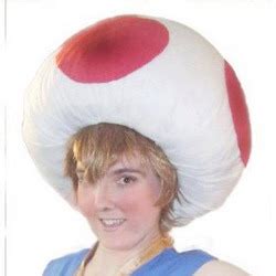 Super Mario Brothers Inspired Red Toad Cosplay Plush Hat