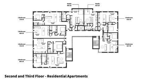 Commercial DukeGrace FloorPlan SecondThirdFloors 2000 WPA Work