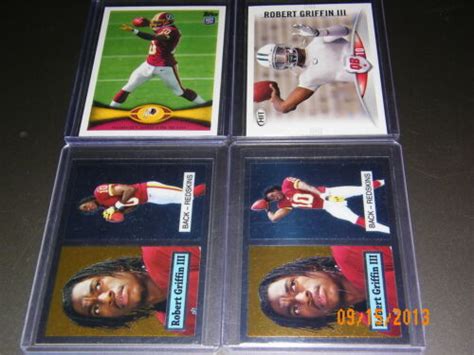 Robert Griffin Iii Lot Of Rc Rookie Crads Includes Chrome Topps