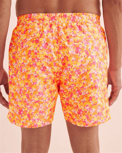 Kulani Kinis Mimosa Meadows Volley Swimsuit Orange Mimosa Meadows Bikini Village