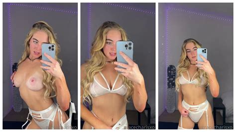 Grace Charis Topless White Lingerie Tease Video Leaked Dirtyship To