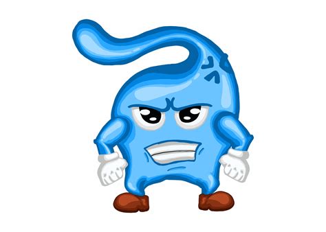 Angry Water Drop Cartoon Mascot Graphic by Arief Sapta AdjieCreative