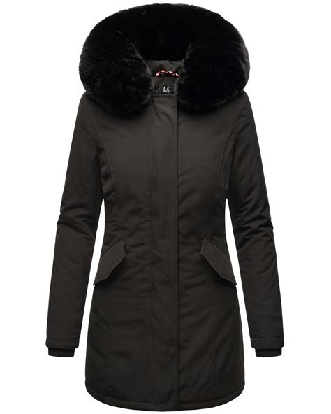 Marikoo Karmaa Damen Winter Jacke Parka Mantel Winterjacke Warm