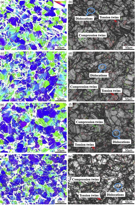 Ebsd Maps Of As Extruded Mg Zn Samples After Tensile Fracture Ipf Maps