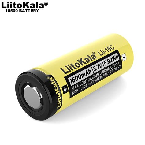 Liitokala Lii 16C 18500 1600 Mah 3 7 V Oplaadbare Grandado