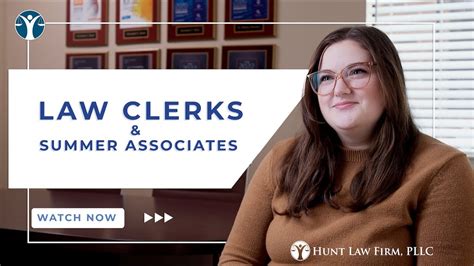 Law Clerks Summer Associates Hunt Law Firm Pllc Youtube