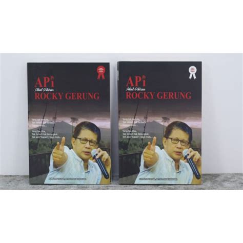 Jual Buku Api Rocky Gerung Shopee Indonesia