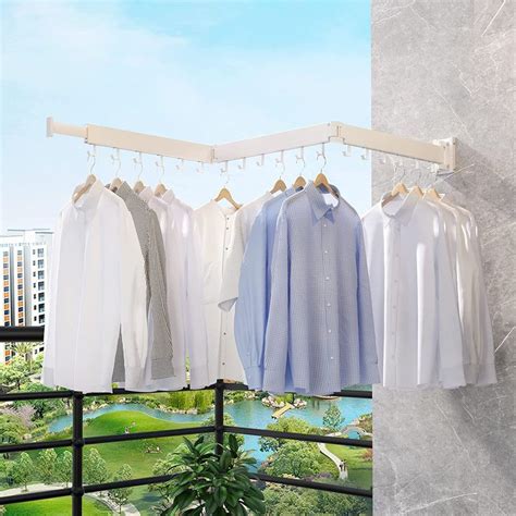 ZdwCyl Clothes Drying Rack,Laundry Space Saver Wall Mounted,Retractable ...