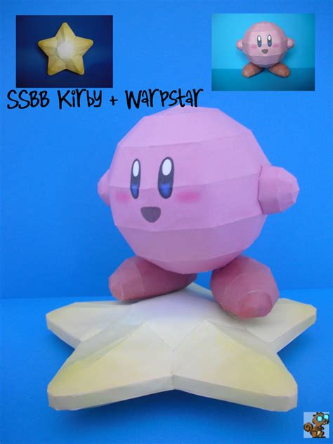 Kirby On Warpstar Papercrafteu Kirby Paper Crafts Paper Doll