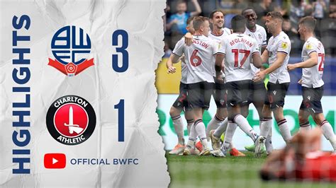 Highlights Bolton Wanderers Charlton Athletic Youtube