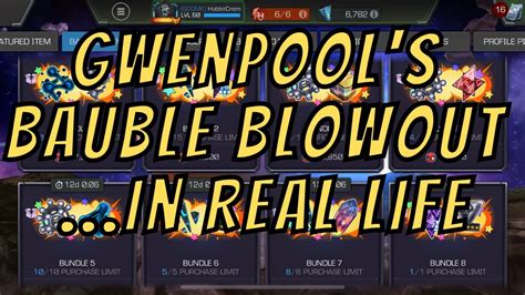 Gwenpools Bauble Blowout In Real Life F2p Experience Marvel Contest Of Champions Youtube