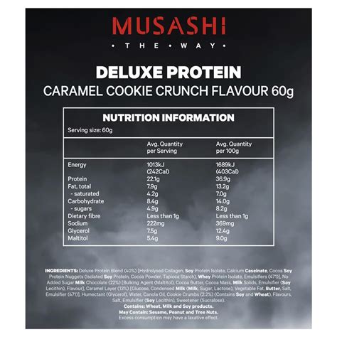 Buy Musashi Deluxe Protein Bar Caramel Cookie Crunch G Online At