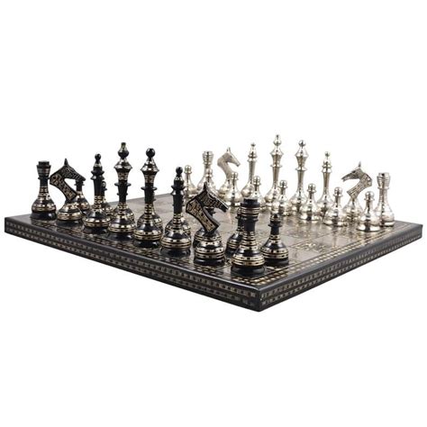 Luxury Metal Chess Pieces Board Set Unique Art Etsy Elephant D