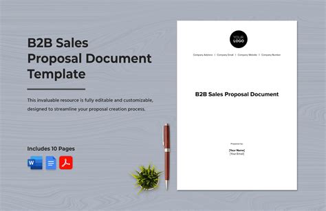 B2B Sales Proposal Document Template in Word, PDF, Google Docs ...