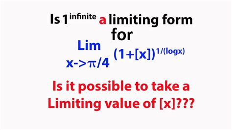 Greatest Integer Function Limits Solved Example 4 Lim X Tends To Pi4