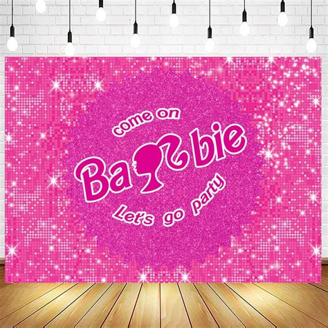 Amazon Withu Pink Backdrop Glitter Theme Party Background Girls