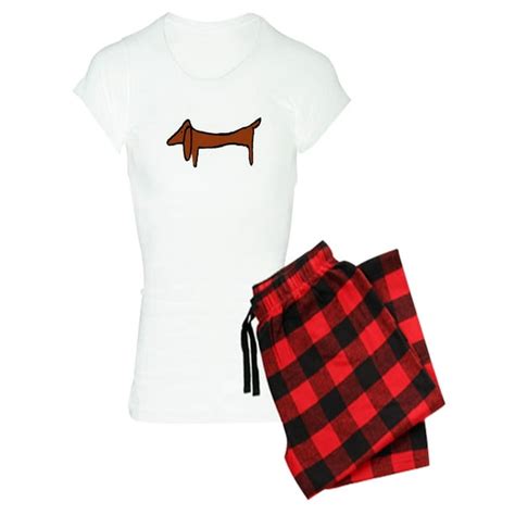 Cafepress Cafepress One Weiner Dog Womens Light Pajamas