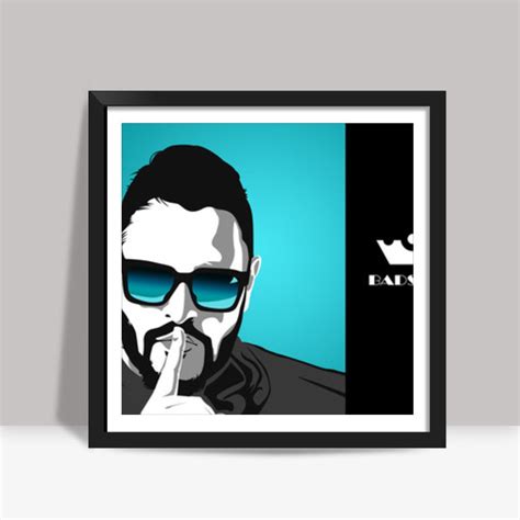 Badshah Vector Illustration Square Art Prints| Buy High-Quality Posters ...