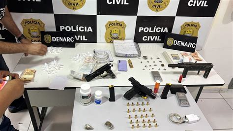 Denarc Prende Tr S Pessoas E Apreende Armas E Drogas Em Teresina