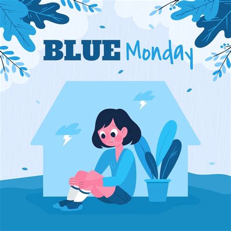 Ilustra O Plana Para Blue Monday Vetor Gr Tis