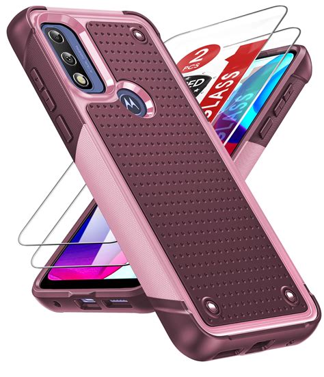 Leyi For Moto G Pure Case Moto G Power Case With Pack Screen