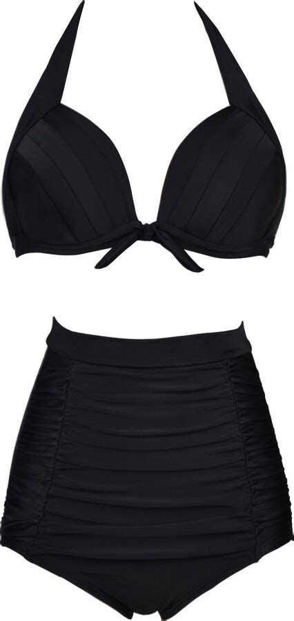 Lightdesire Retro S Vintage Halter High Waist Bikini Swimsuit Bathing Suits Shopstyle Swimwear