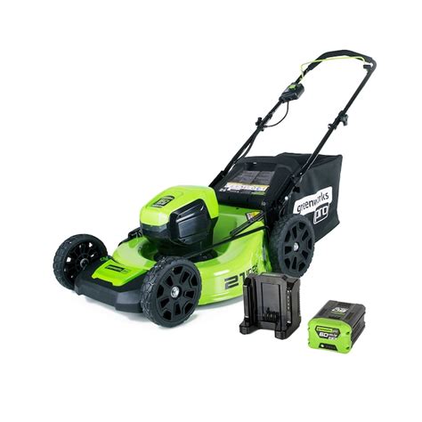 Greenworks Pro 60 Volt Brushless Lithium Ion Push 21 In Cordless Electric Lawn Mower In The