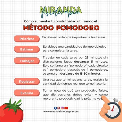 Método Pomodoro En 2022 Metodos De Aprendizaje Como Organizarse Para