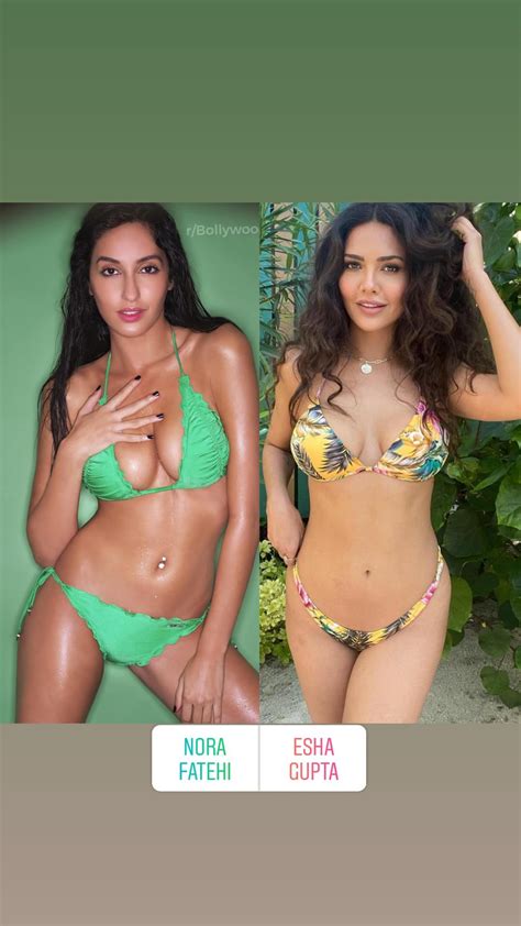 Nora Fatehi Vs Esha Gupta Scrolller