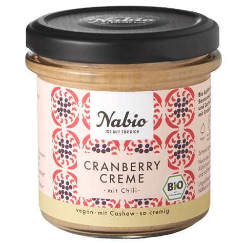 Bio Cashew Creme Cranberry Von Nabio Bei Greenist De