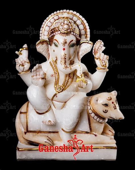 White Marble Ganesha Statue GN 4019 Size 1 Feet To 6 Feet At Rs 25000