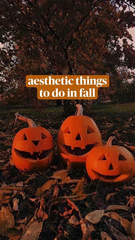 Aesthetic Things To Do In Fall Halloween Things To Do Fall Fun Fun