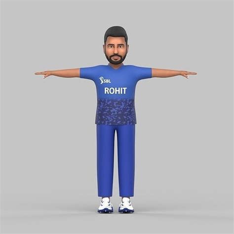 Rohit Sharma 3D model | CGTrader