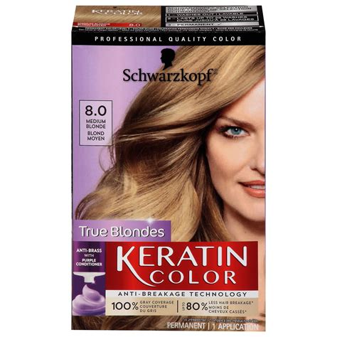 Schwarzkopf Keratin Color Medium Blonde Hair Color Cream Permanent Formula Buy Now With