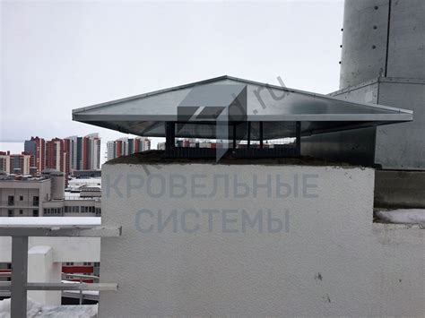 Установка вентиляционных зонтов на стальных каркасах для вентшахт ...
