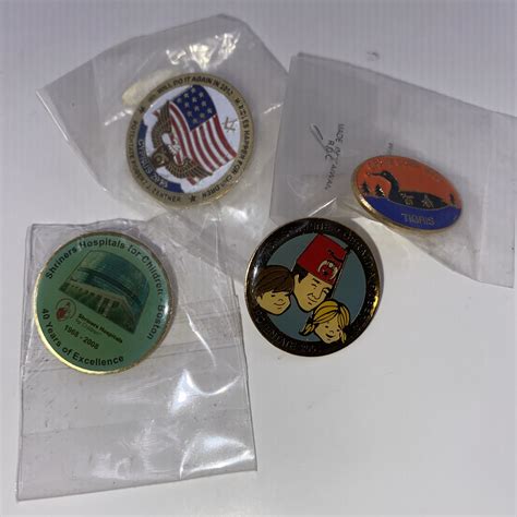 Masonic Shriner Pins Lot of 4 Different | eBay