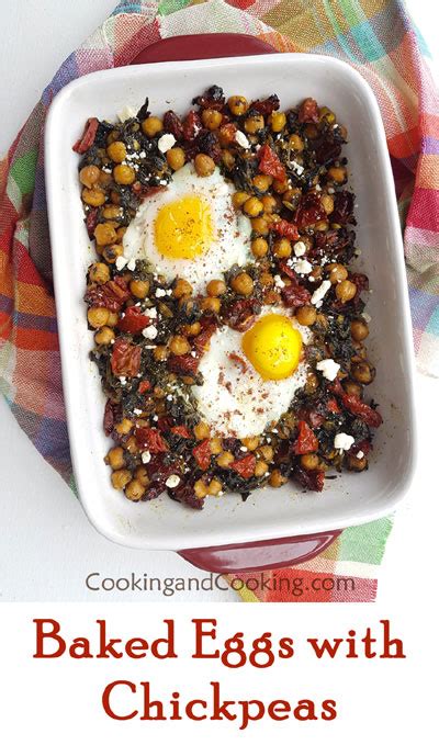 Baked Eggs With Chickpeas Easy Shakshuka With Chickpeas Cooking And