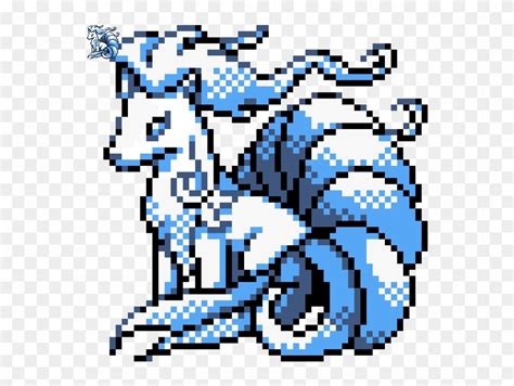 Png Pokemon Ninetales Alola Sprite Transparent Png 560x560