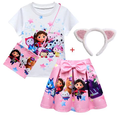 Gabby Dollhouse Costume Baby Girls Gabbys Dollhouse Dresses T Shirt