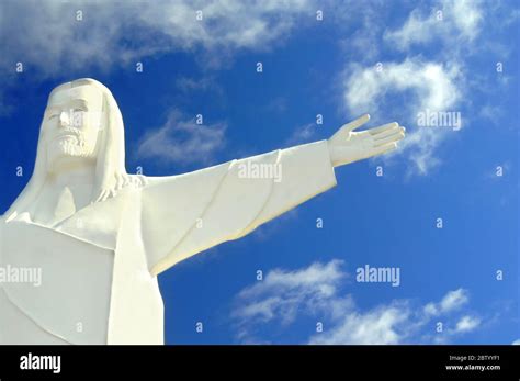 Christ of the Ozarks, a statue located in Eureka Springs, has arms ...