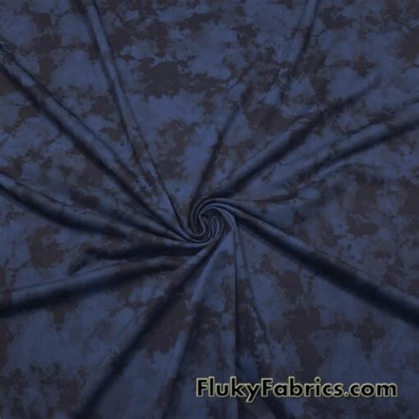 Dusty Steel Blue And Black Abstract Print Swimwear Nylon Spandex Bikini Swimsuit Fabric Fluky