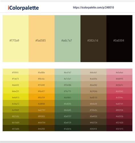 21 Pastel Yellow Color Schemes Curated Collection Of Color Palettes