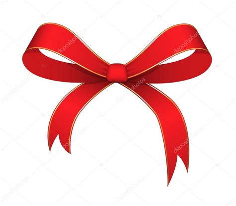 Christmas Ribbon Bow Vector — Stock Vector © baavli #63733735