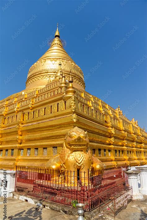 The Shwezigon Pagoda Stock Photo | Adobe Stock