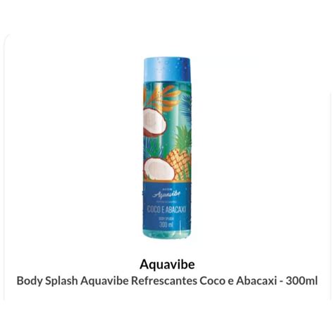 Body Splash Aquavibe Refrescantes Coco E Abacaxi Ml Shopee Brasil