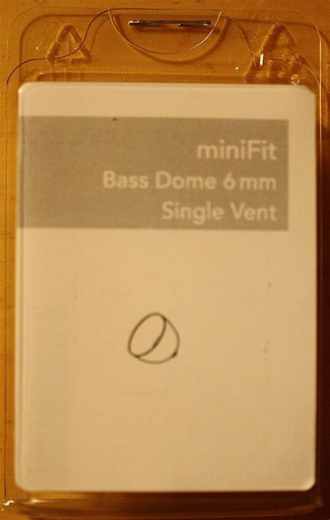 Original Oticonbernafon Minifit Bass Dome 6 Mm Single Vent