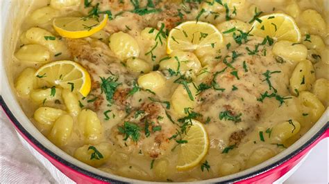 Creamy Lemon Chicken Piccata With Gnocchi YouTube