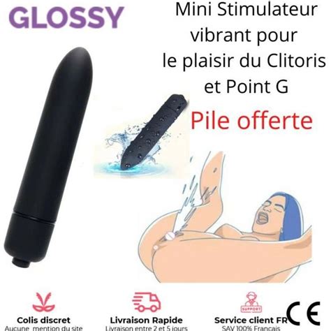 Stimulateur Vibrant Sextoy Mini Gode Vibro Dildo Sex Anal Clitoris